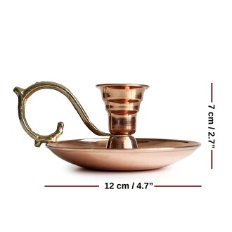 Shark Anatolia Elit Bakır Mumluk, El Şamdanı - 4