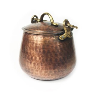 Elite Turkish Copper Bucket Flat Bakrac 13cm - 2