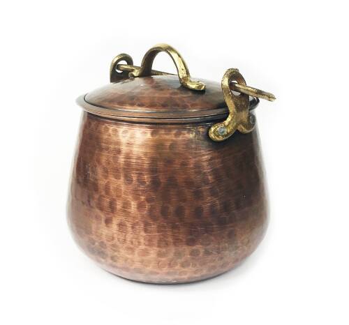 Elite Turkish Copper Bucket Flat Bakrac 13cm - 2