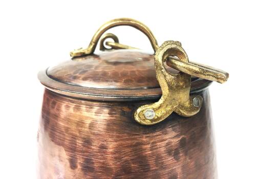 Elite Turkish Copper Bucket Flat Bakrac 13cm - 8