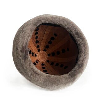 Shark Anatolia Ertuğrul Gazi Hakiki Deri Börk Çapraz Dikiş Kahve - 6