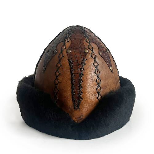 Shark Anatolia Ertuğrul Gazi Hakiki Deri Börk Kahve - 2