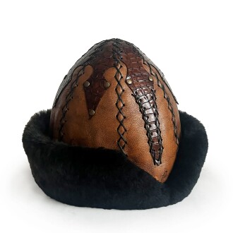 Shark Anatolia Ertuğrul Gazi Hakiki Deri Börk Kahve - 3