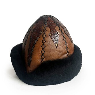 Shark Anatolia Ertuğrul Gazi Hakiki Deri Börk Kahve - 5