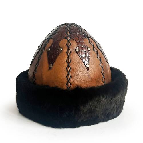 Shark Anatolia Ertuğrul Gazi Hakiki Deri Börk Kahve - 6