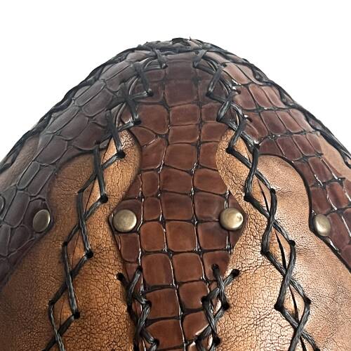 Shark Anatolia Ertuğrul Gazi Hakiki Deri Börk Kahve - 7