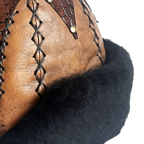 Shark Anatolia Ertuğrul Gazi Hakiki Deri Börk Kahve - 9