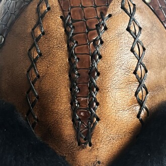 Shark Anatolia Ertuğrul Gazi Hakiki Deri Börk Kahve - 10