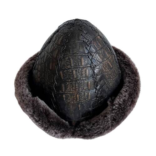 Shark Anatolia Ertuğrul Gazi Hakiki Deri Börk Şapka Krokodil - 4
