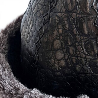 Shark Anatolia Ertuğrul Gazi Hakiki Deri Börk Şapka Krokodil - 8