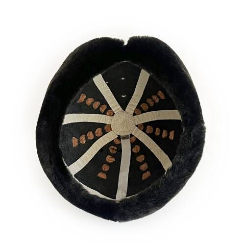 Shark Anatolia Ertuğrul Gazi Kabartma Desen Metal Broş Hakiki Deri Börk Şapka Siyah-57 - 8