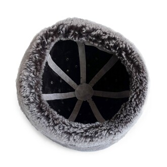 Shark Anatolia Ertuğrul Gazi Şapka Hakiki Sert Deri Zımbalı Yılan Dokusu Detaylı Börk Acı Kahve - 7