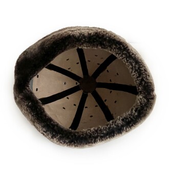 Shark Anatolia Ertuğrul Gazi Zımbalı Osmanlı Tuğra Broş Çapraz Dikiş Hakiki Deri  Börk Şapka Kahve-60 - 8