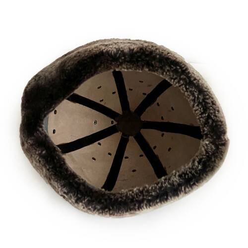 Shark Anatolia Ertuğrul Gazi Zımbalı Osmanlı Tuğra Broş Çapraz Dikiş Hakiki Deri  Börk Şapka Kahve-60 - 8