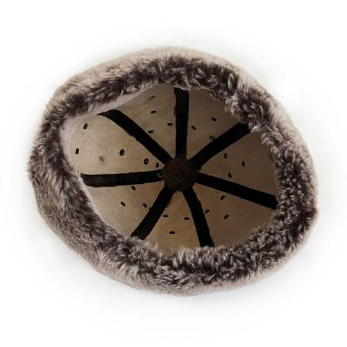 Shark Anatolia Ertuğrul Gazi Zımbalı Pirinç Broş Çapraz Dikiş Hakiki Deri  Börk Şapka Kahve-60 - 8