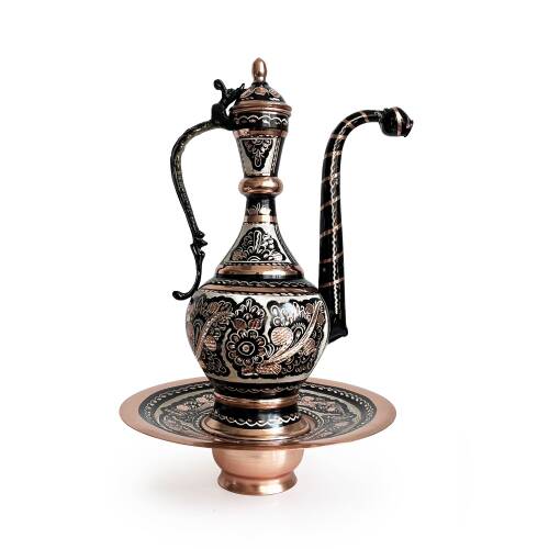 Shark Anatolia Erzincan El İşleme Bakır İbrik 35cm - 2