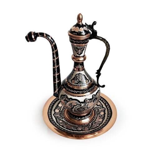 Shark Anatolia Erzincan El İşleme Bakır İbrik 35cm - 5