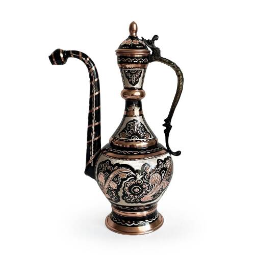 Shark Anatolia Erzincan El İşleme Bakır İbrik 35cm - 6