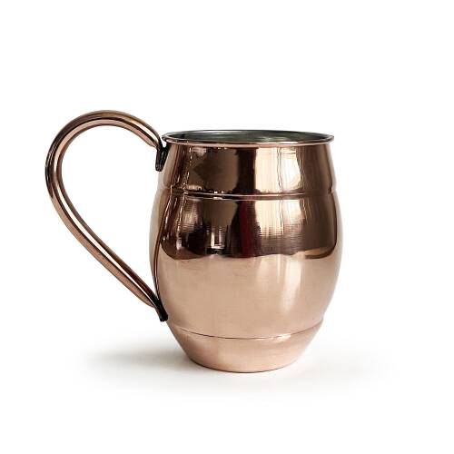 Shark Anatolia Grande Bakır Kupa Bardak 500ml Ayran Bira Meşrubat - 3