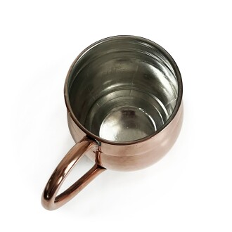 Shark Anatolia Grande Bakır Kupa Bardak 500ml Ayran Bira Meşrubat - 6