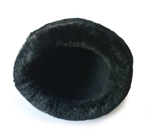 Shark Anatolia Hakiki Deri El Yapımı Börk Kubbeli Siyah Kahve - 10