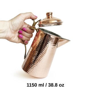 Shark Anatolia Hanımeli Bakır Sürahi, Sütlük 1 Litre - 4