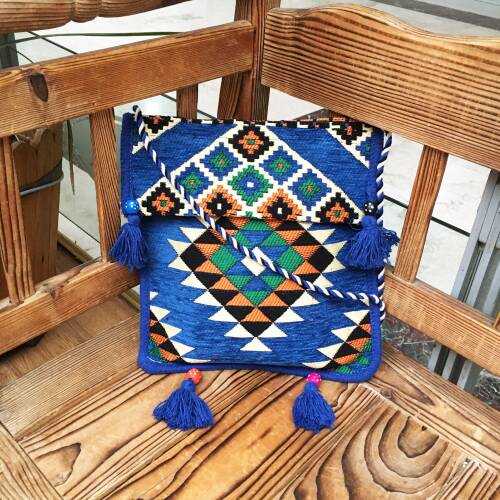 Shark Anatolia Heybe Çanta Mavi - 8