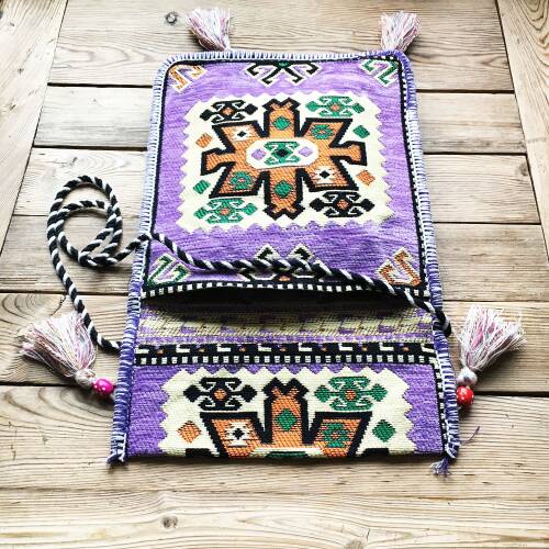 Shark Anatolia Heybe Çanta Lila - 8