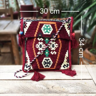 Shark Anatolia Heybe Çanta Bordo - 2