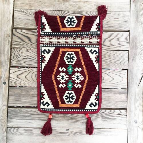 Shark Anatolia Heybe Çanta Bordo - 4