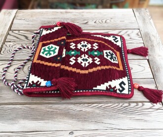 Shark Anatolia Heybe Çanta Bordo - 6