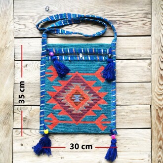 Shark Anatolia Heybe Üstten Fermuarlı Turkuaz-Mavi - 5