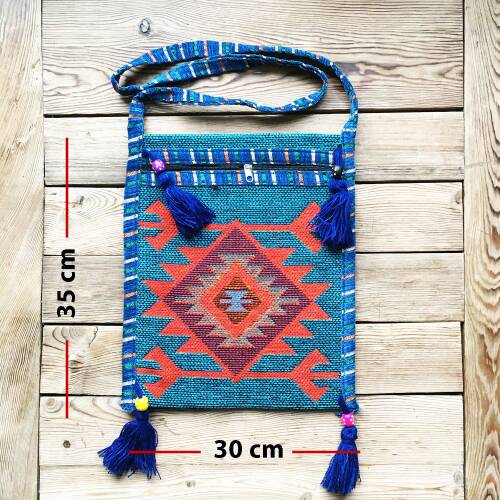 Shark Anatolia Heybe Üstten Fermuarlı Turkuaz-Mavi - 5