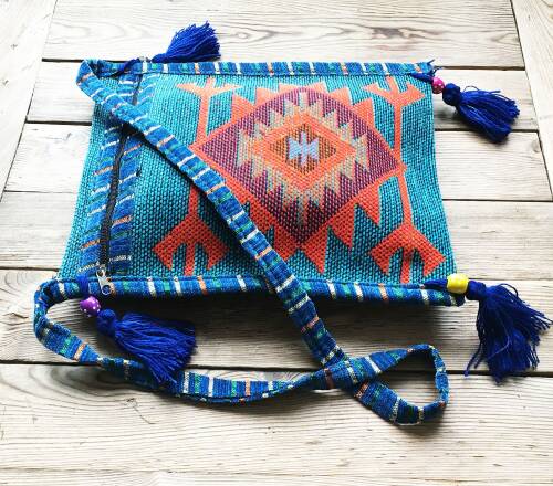 Shark Anatolia Heybe Üstten Fermuarlı Turkuaz-Mavi - 6