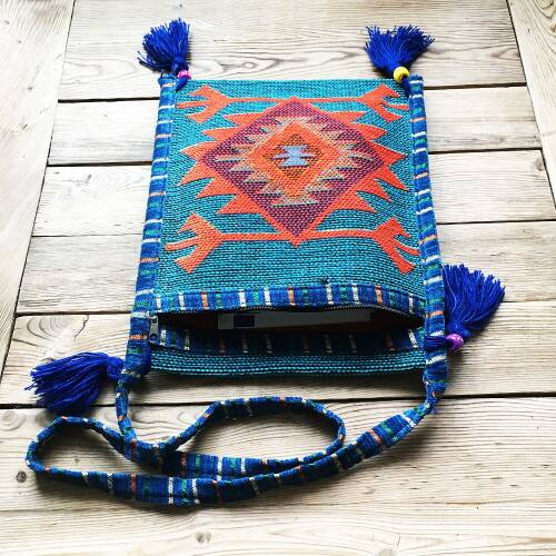 Shark Anatolia Heybe Üstten Fermuarlı Turkuaz-Mavi - 7