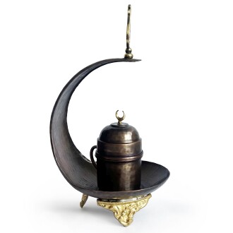 Shark Anatolia Hilal Bakır Kahve Sunum Seti Oksit - 5