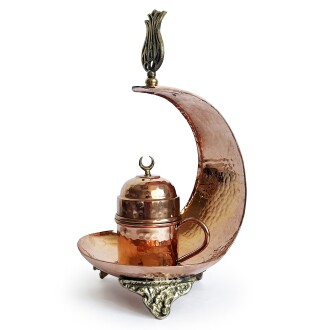 Shark Anatolia Hilal Bakır Kahve Sunum Seti - 3