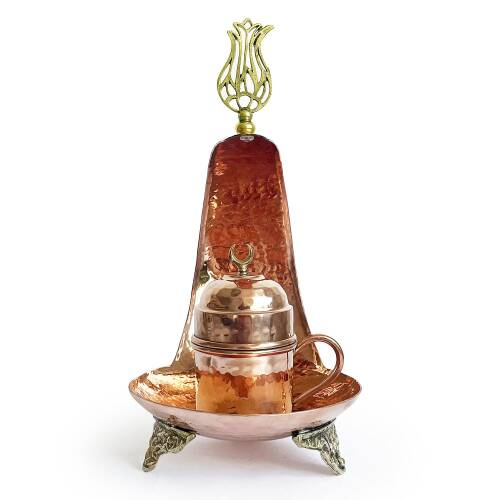 Shark Anatolia Hilal Bakır Kahve Sunum Seti - 4