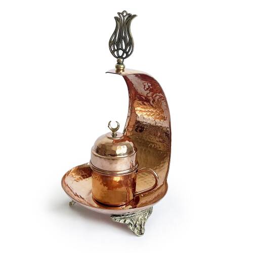 Shark Anatolia Hilal Bakır Kahve Sunum Seti - 2