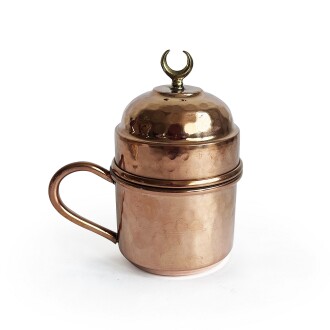 Shark Anatolia Hilal Bakır Kahve Sunum Seti - 8