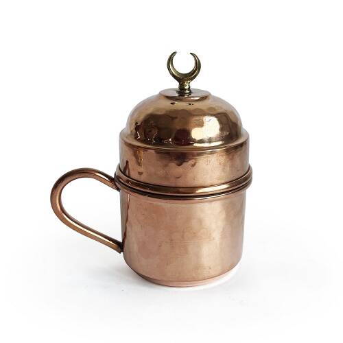 Shark Anatolia Hilal Bakır Kahve Sunum Seti - 8