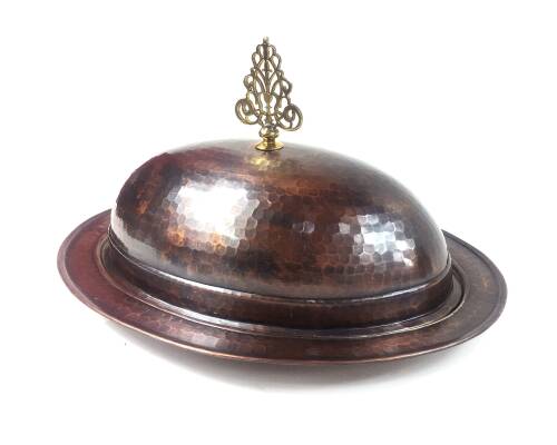 Shark Anatolia Saltanat Şişme Kapak Kayık Bakır Sahan Antik 30cm - 5