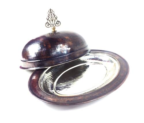 Shark Anatolia Saltanat Şişme Kapak Kayık Bakır Sahan Antik 30cm - 6