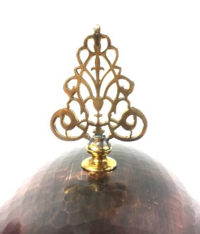 Shark Anatolia Saltanat Şişme Kapak Kayık Bakır Sahan Antik 30cm - 8