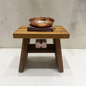 Shark Anatolia Iroko Ahşap Banyo Taburesi Oturak - 2