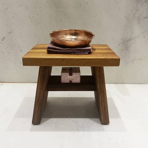 Shark Anatolia Iroko Ahşap Banyo Taburesi Oturak - 2