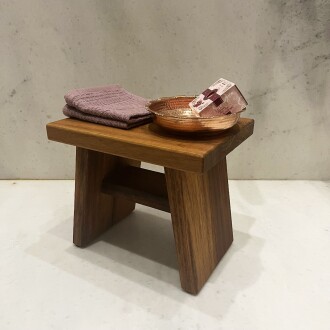 Shark Anatolia Iroko Ahşap Banyo Taburesi Oturak - 9