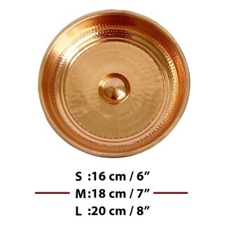 Shark Anatolia İroko Ahşap Banyo Taburesi Oturak ve Kızıl Bakır Hamam Tası Seti - 4