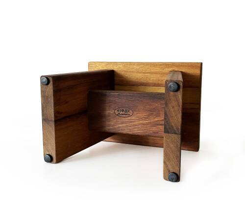 Shark Anatolia İroko Ahşap Banyo Taburesi Oturak ve Oksit Bakır Hamam Tası Seti - 10