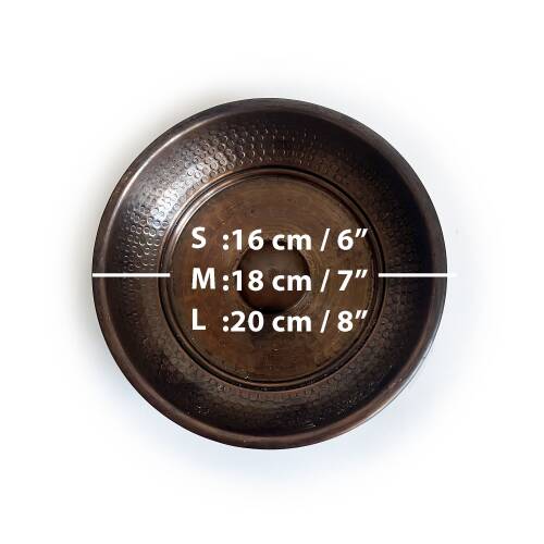 Shark Anatolia İroko Ahşap Banyo Taburesi Oturak ve Oksit Bakır Hamam Tası Seti - 4